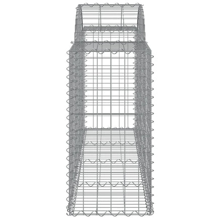 Arched Gabion Baskets 7 pcs 200x50x80/100 cm Galvanised Iron
