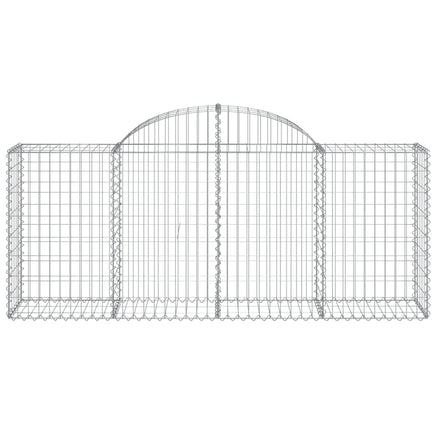 Arched Gabion Baskets 10 pcs 200x50x80/100 cm Galvanised Iron