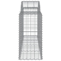 Arched Gabion Baskets 11 pcs 200x50x80/100 cm Galvanised Iron
