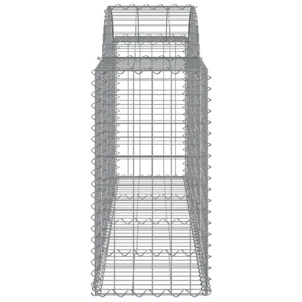Arched Gabion Baskets 11 pcs 200x50x80/100 cm Galvanised Iron