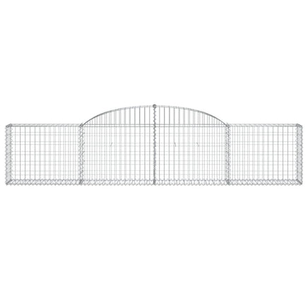 Arched Gabion Baskets 2 pcs 300x30x60/80 cm Galvanised Iron