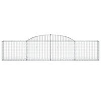 Arched Gabion Baskets 3 pcs 300x30x60/80 cm Galvanised Iron