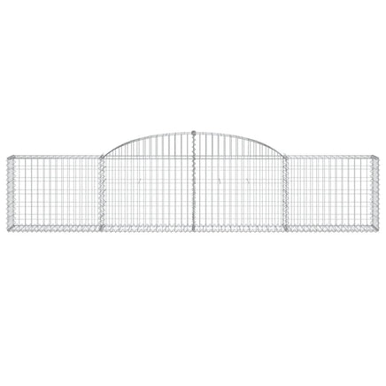 Arched Gabion Baskets 3 pcs 300x30x60/80 cm Galvanised Iron