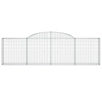 Arched Gabion Baskets 5 pcs 300x30x80/100 cm Galvanised Iron