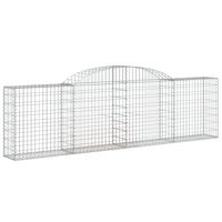 Arched Gabion Baskets 6 pcs 300x30x80/100 cm Galvanised Iron