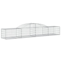 Arched Gabion Baskets 3 pcs 300x50x40/60 cm Galvanised Iron