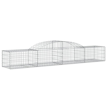 Arched Gabion Baskets 3 pcs 300x50x40/60 cm Galvanised Iron