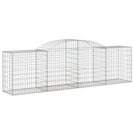 Arched Gabion Baskets 3 pcs 300x50x80/100 cm Galvanised Iron