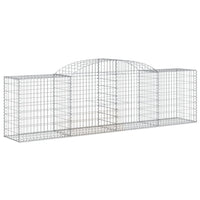 Arched Gabion Baskets 6 pcs 300x50x80/100 cm Galvanised Iron