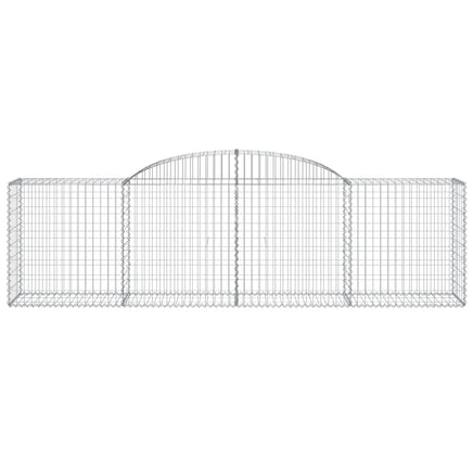 Arched Gabion Baskets 6 pcs 300x50x80/100 cm Galvanised Iron