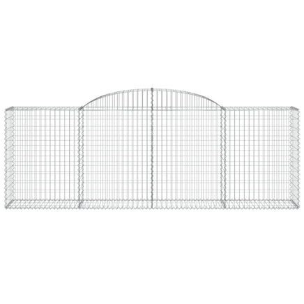 Arched Gabion Baskets 2 pcs 300x50x100/120 cm Galvanised Iron