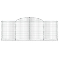 Arched Gabion Baskets 3 pcs 300x50x100/120 cm Galvanised Iron