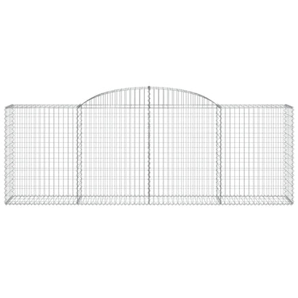 Arched Gabion Baskets 4 pcs 300x50x100/120 cm Galvanised Iron