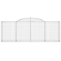 Arched Gabion Baskets 7 pcs 300x50x100/120 cm Galvanised Iron