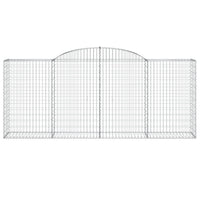 Arched Gabion Baskets 2 pcs 300x50x120/140 cm Galvanised Iron