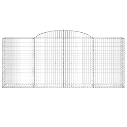 Arched Gabion Baskets 3 pcs 300x50x120/140 cm Galvanised Iron
