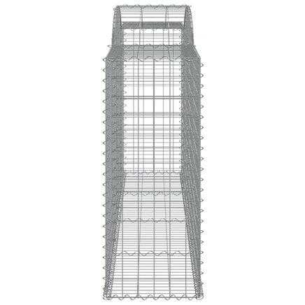 Arched Gabion Baskets 3 pcs 300x50x120/140 cm Galvanised Iron