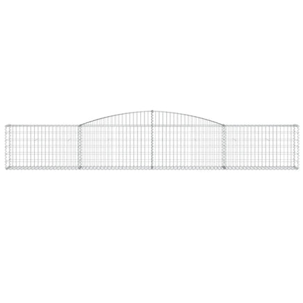 Arched Gabion Baskets 3 pcs 400x30x60/80 cm Galvanised Iron