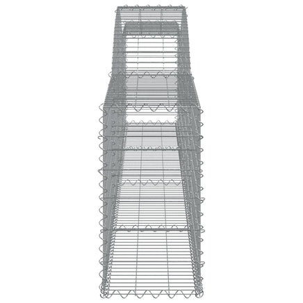 Arched Gabion Baskets 3 pcs 400x30x60/80 cm Galvanised Iron