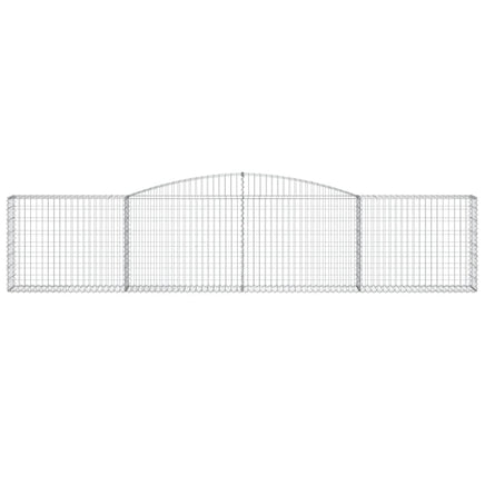 Arched Gabion Baskets 3 pcs 400x30x80/100 cm Galvanised Iron