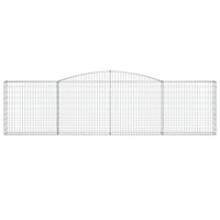 Arched Gabion Baskets 3 pcs 400x30x100/120 cm Galvanised Iron