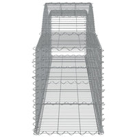 Arched Gabion Baskets 2 pcs 400x50x60/80 cm Galvanised Iron