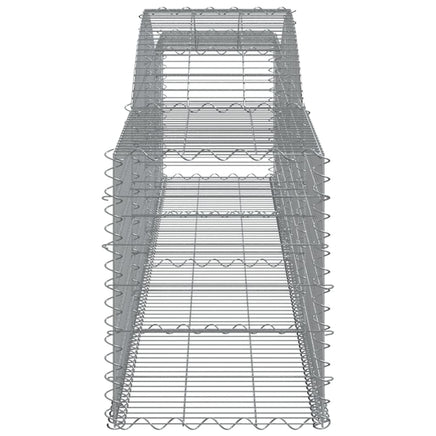 Arched Gabion Baskets 2 pcs 400x50x60/80 cm Galvanised Iron