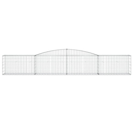 Arched Gabion Baskets 3 pcs 400x50x60/80 cm Galvanised Iron