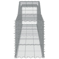 Arched Gabion Baskets 3 pcs 400x50x60/80 cm Galvanised Iron