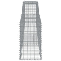 Arched Gabion Baskets 5 pcs 400x50x80/100 cm Galvanised Iron