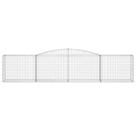 Arched Gabion Baskets 6 pcs 400x50x80/100 cm Galvanised Iron