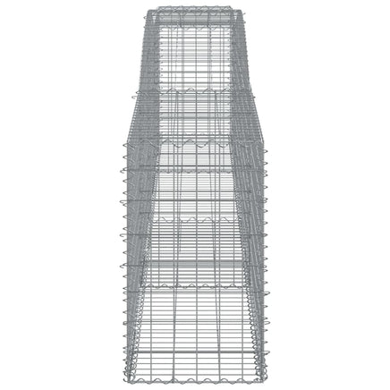 Arched Gabion Baskets 6 pcs 400x50x80/100 cm Galvanised Iron