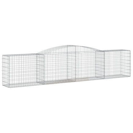 Arched Gabion Baskets 7 pcs 400x50x80/100 cm Galvanised Iron