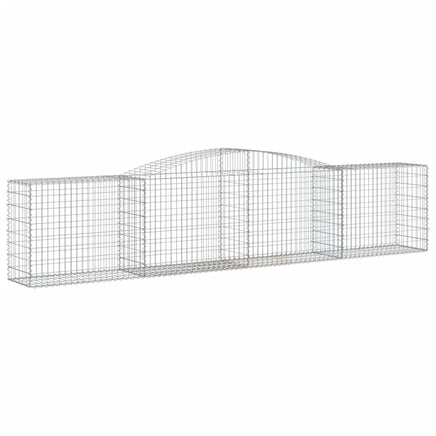 Arched Gabion Baskets 8 pcs 400x50x80/100 cm Galvanised Iron