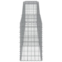 Arched Gabion Baskets 8 pcs 400x50x80/100 cm Galvanised Iron