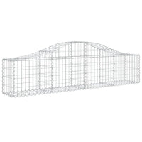 Arched Gabion Basket 200x30x40/60 cm Galvanised Iron