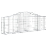 Arched Gabion Basket 200x30x60/80 cm Galvanised Iron