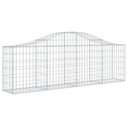 Arched Gabion Basket 200x30x60/80 cm Galvanised Iron
