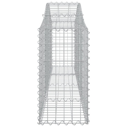 Arched Gabion Basket 200x30x60/80 cm Galvanised Iron