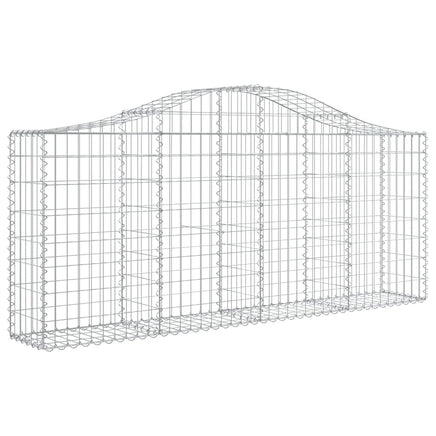 Arched Gabion Basket 200x30x80/100 cm Galvanised Iron