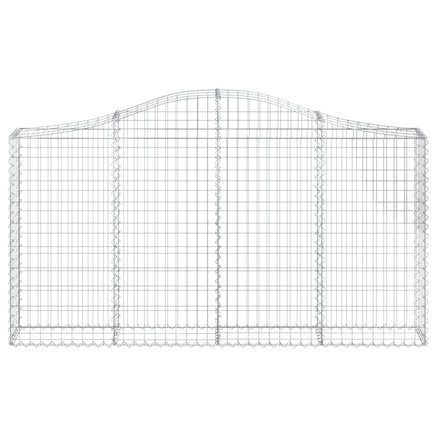 Arched Gabion Basket 200x30x100/120 cm Galvanised Iron