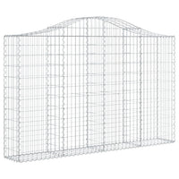 Arched Gabion Basket 200x30x120/140 cm Galvanised Iron