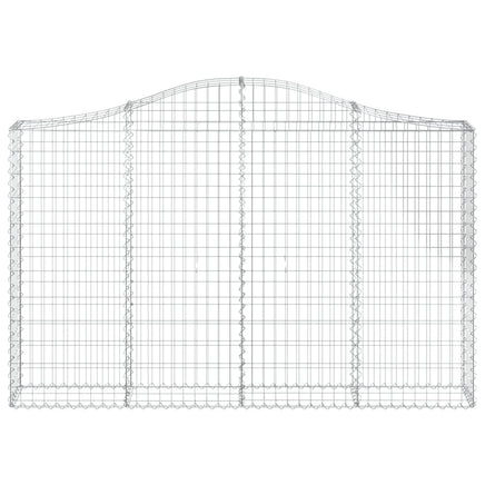 Arched Gabion Basket 200x30x120/140 cm Galvanised Iron