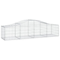 Arched Gabion Basket 200x50x40/60 cm Galvanised Iron