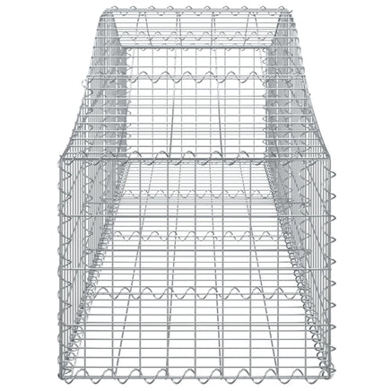 Arched Gabion Basket 200x50x40/60 cm Galvanised Iron