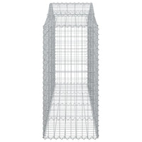 Arched Gabion Basket 200x50x100/120 cm Galvanised Iron