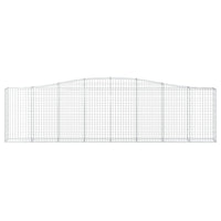 Arched Gabion Basket 400x30x100/120 cm Galvanised Iron