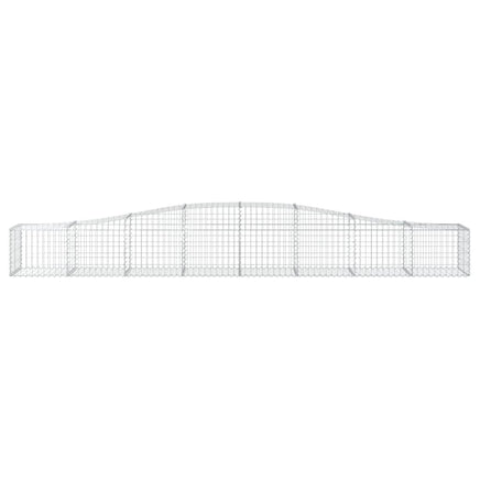Arched Gabion Basket 400x50x40/60 cm Galvanised Iron