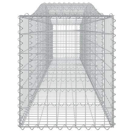 Arched Gabion Basket 400x50x60/80 cm Galvanised Iron