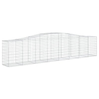 Arched Gabion Basket 400x50x80/100 cm Galvanised Iron